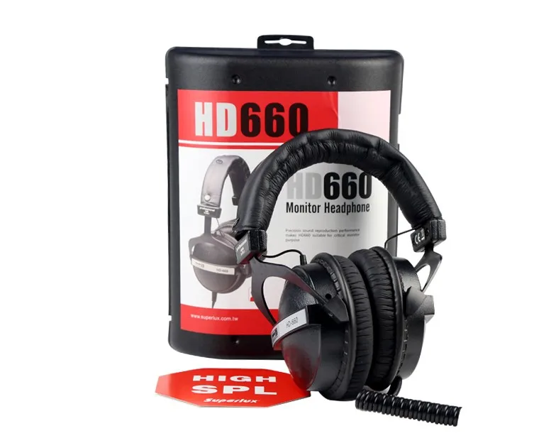Профессиональные музыкальные наушники Superlux HD660 с шумоподавлением мягкие чистым