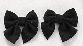black 100 шт./лот Милая ткань Бауэр кулон волос Шарм DIY интимные аксессуары серьги одежда уха бусинки из ткани ювелирные изделия - Окраска металла: black