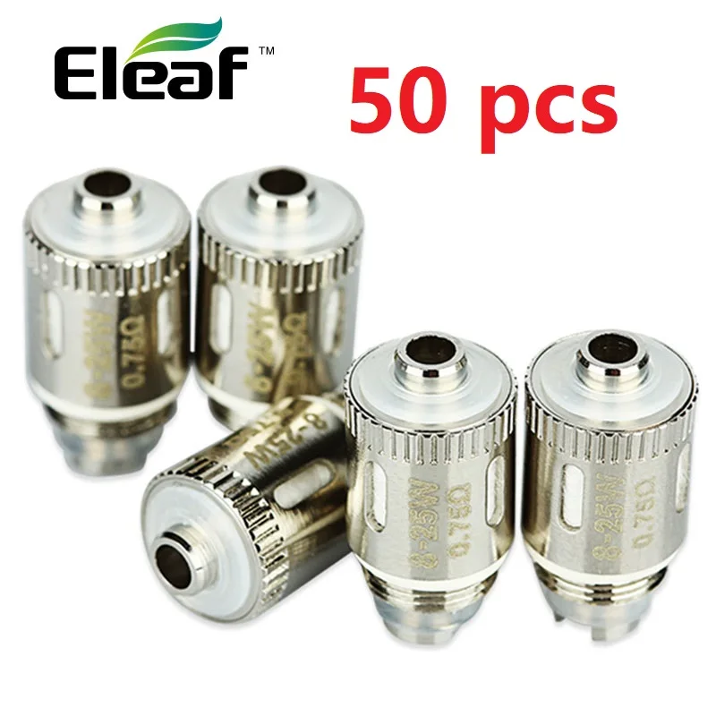 100% Оригинальные 5-50 шт. Eleaf GS Air 2 форсунки 0 75 Ом чистые хлопковые изделия для головы