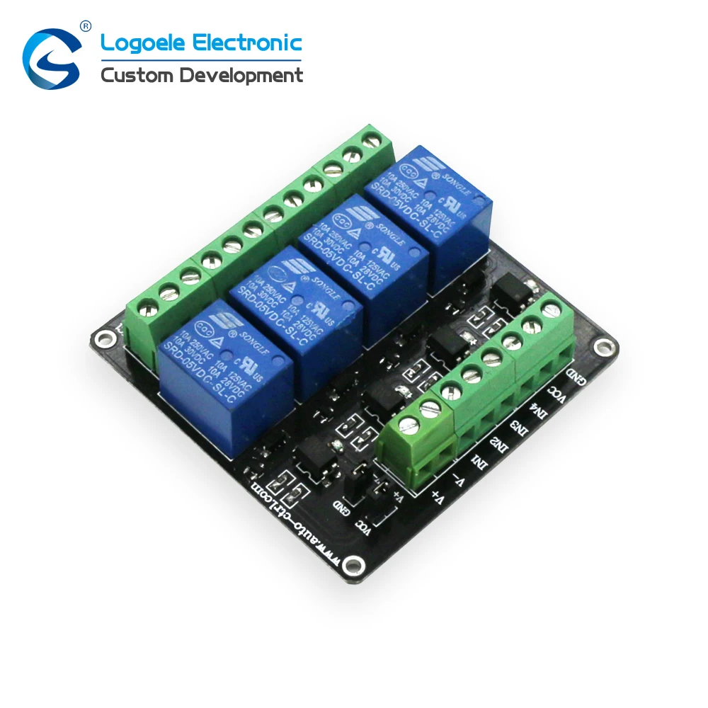 Релейный модуль 4 канала 3V/5V/12V/24V Плата расширения Управление доска с изоляция оптопары для двойной Питание
