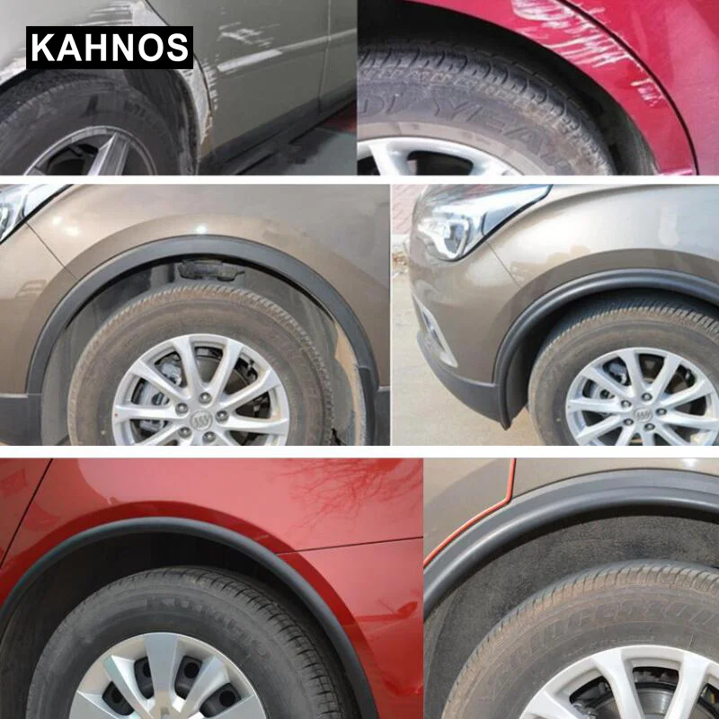 Автомобильный крыло вспышки арки колеса брови протектор резиновый Bumber 18 мм 29 мм черный DIY Литье 3 метра Автомобиль Стайлинг