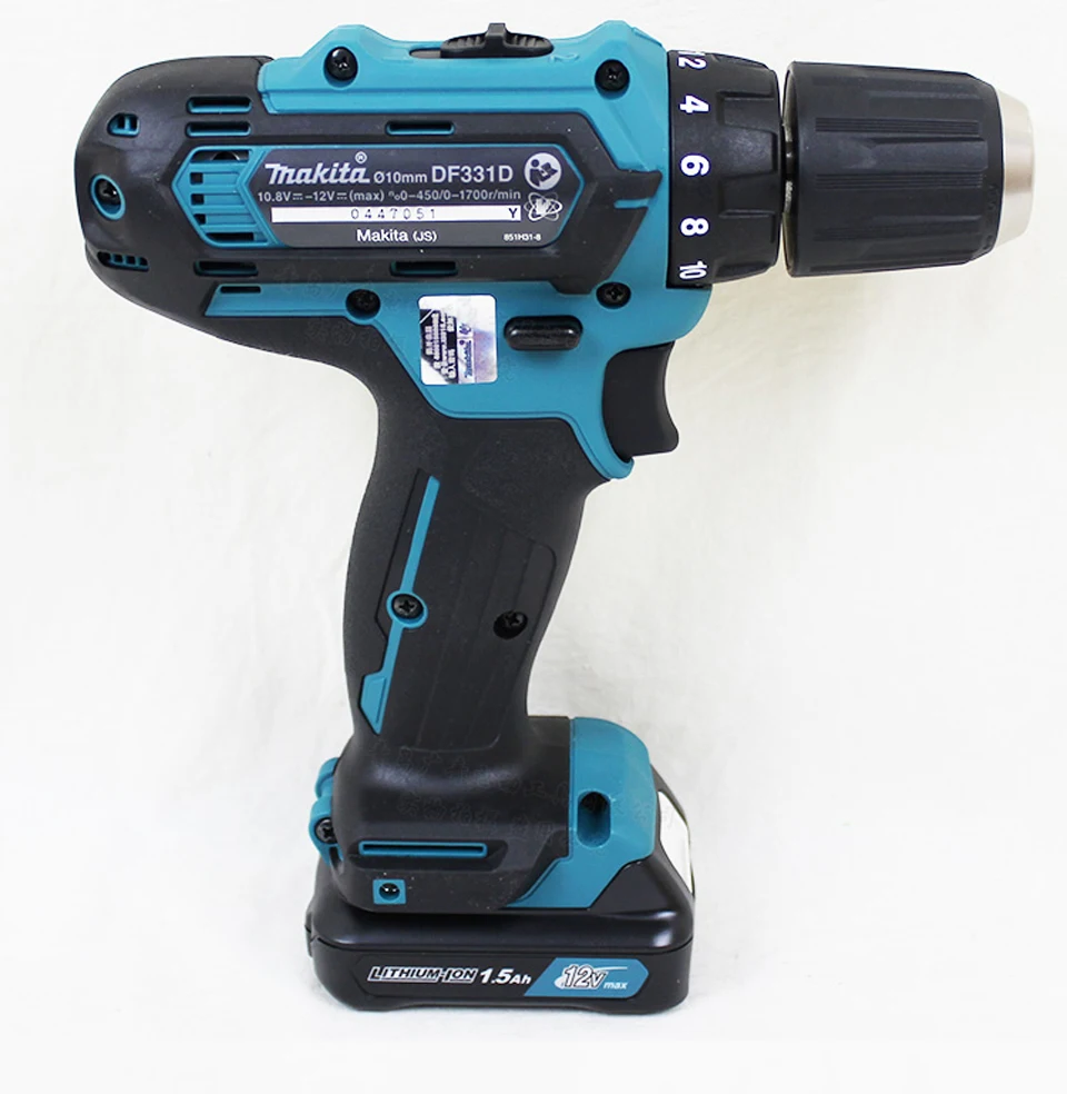 Япония Makita DF331DWAE/ME/YE зарядка дрель литиевая батарея дрель Электрический шуруповерт 30/14N. m