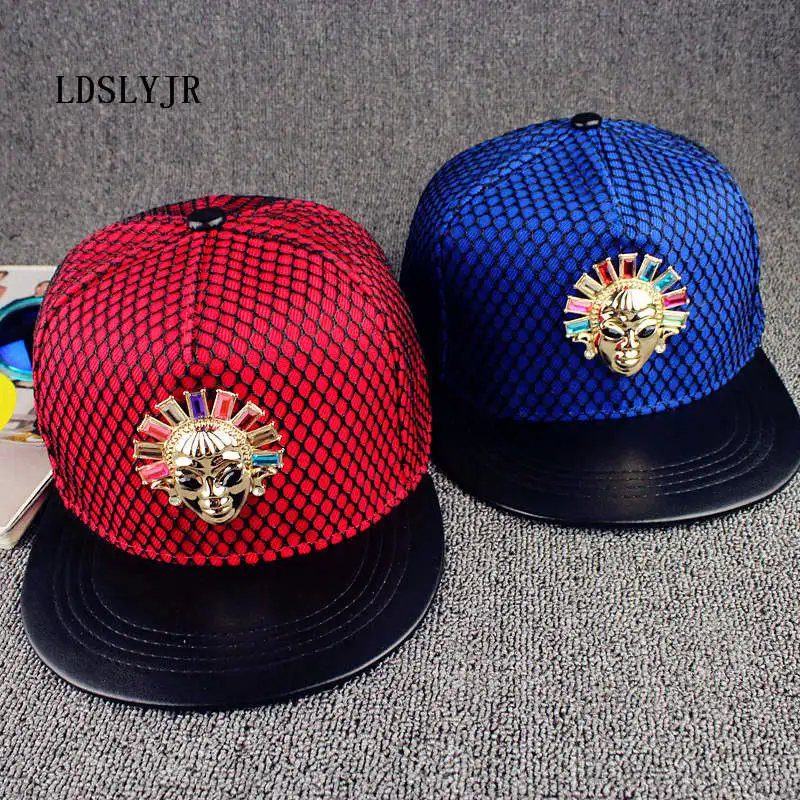 LDSLYJR акрил металла маска pathwork бейсболка хип-хоп кепка snapback cap шляпы для обувь для мужчин и женщин 06