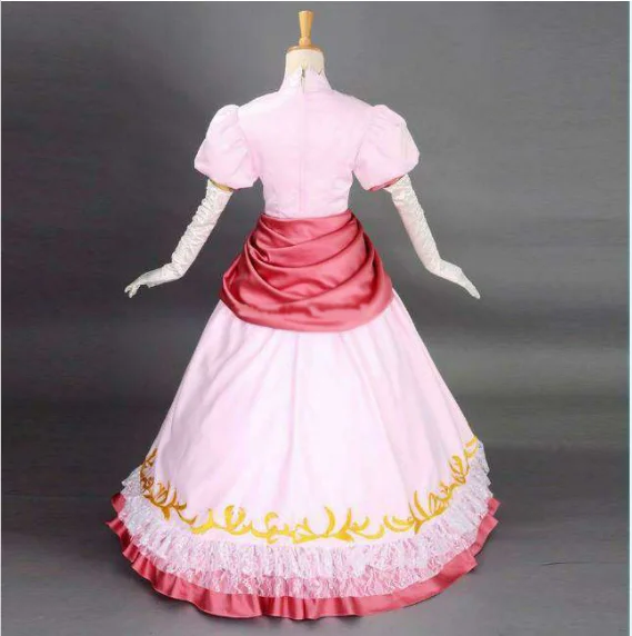 Costumebuy Марио Персик платье принцессы косплей для женщин бальное платье платья для леди розовый Хэллоуин костюм Индивидуальный заказ