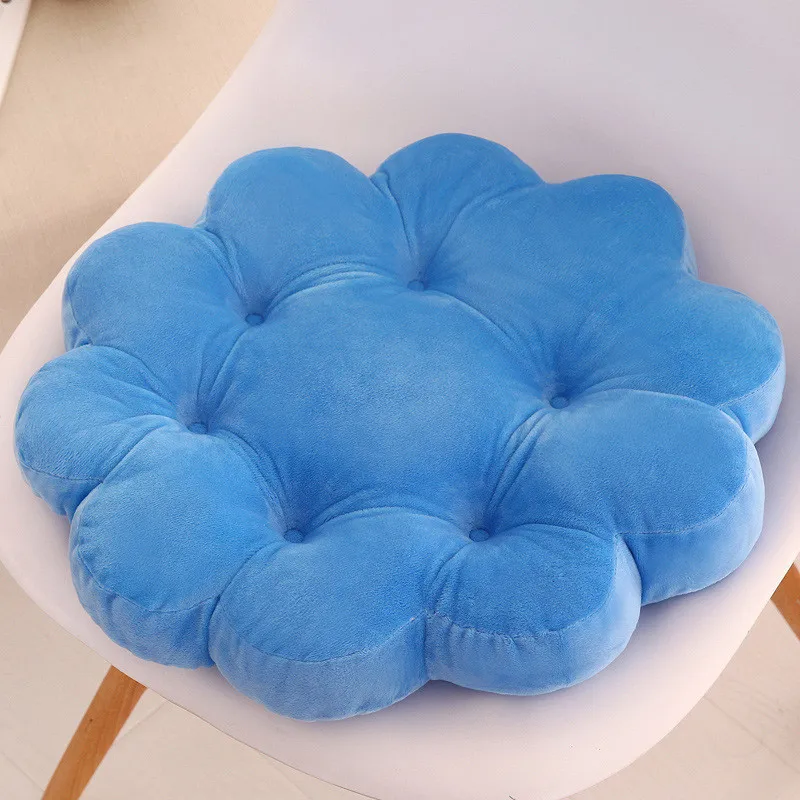 2 шт. Творческий мультфильм плюшевые подушки офисного стула утолщение цветы