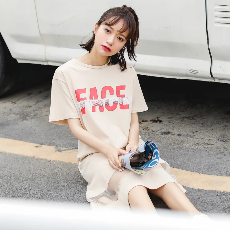 Женское платье в японском стиле Kawaii Ulzzang свободное колледжа с индивидуальным