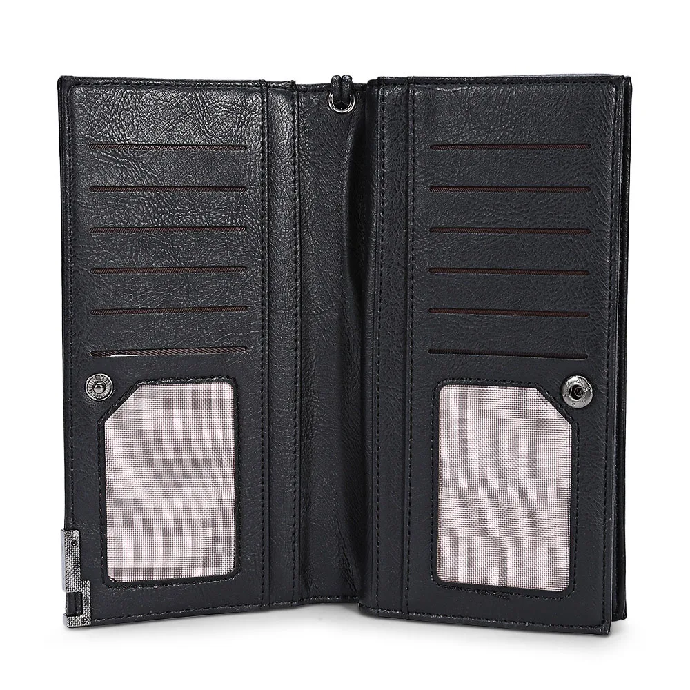 Guapabien старинные складной телефон Слои Длинный кошелек дамы браслет держателя