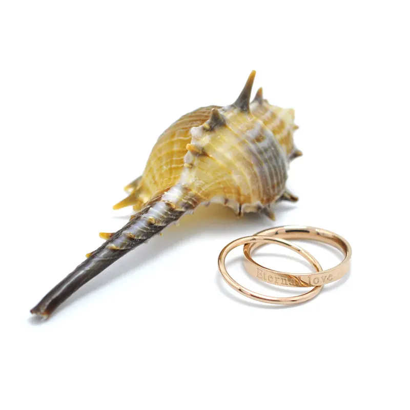 FYSARA Роскошные брендовые двухслойные кольца для женщин с надписью Вечная любовь