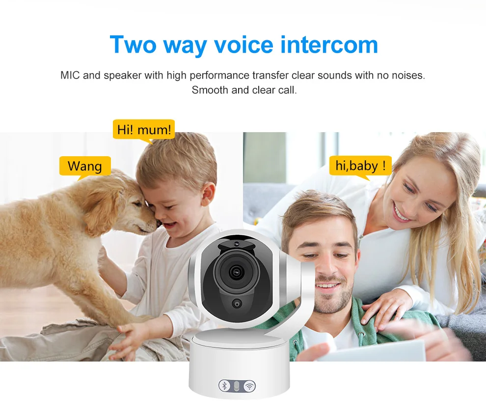 Meisort K5 1080 P 2.0MP Wi-Fi IP Камера Bluetooth Динамик IP камера инфракрасная Ночное видение охранных системах видеонаблюдения Камера s
