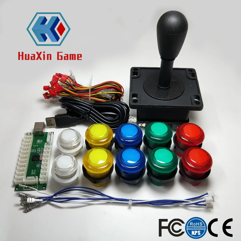 Аркада DIY Kit запчасти USB контроллер для ПК 8 способов управления палкой +
