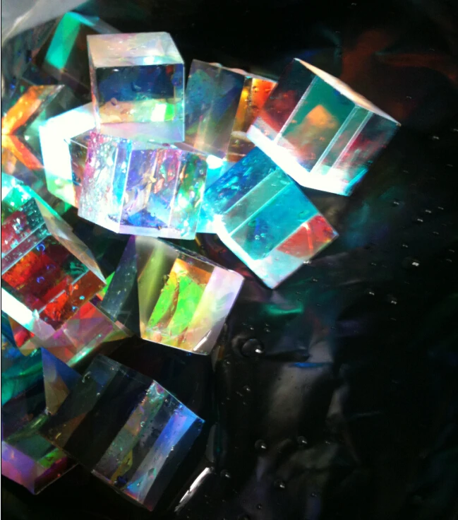 4 шт. красивый DIY дефектный X кубическая Призма RGB комбинированный разветвитель