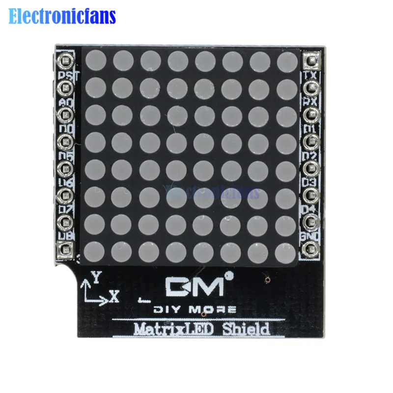 Матричный светодиодный экран V1.0.0 для WEMOS D1 мини модуль вывода цифрового сигнала