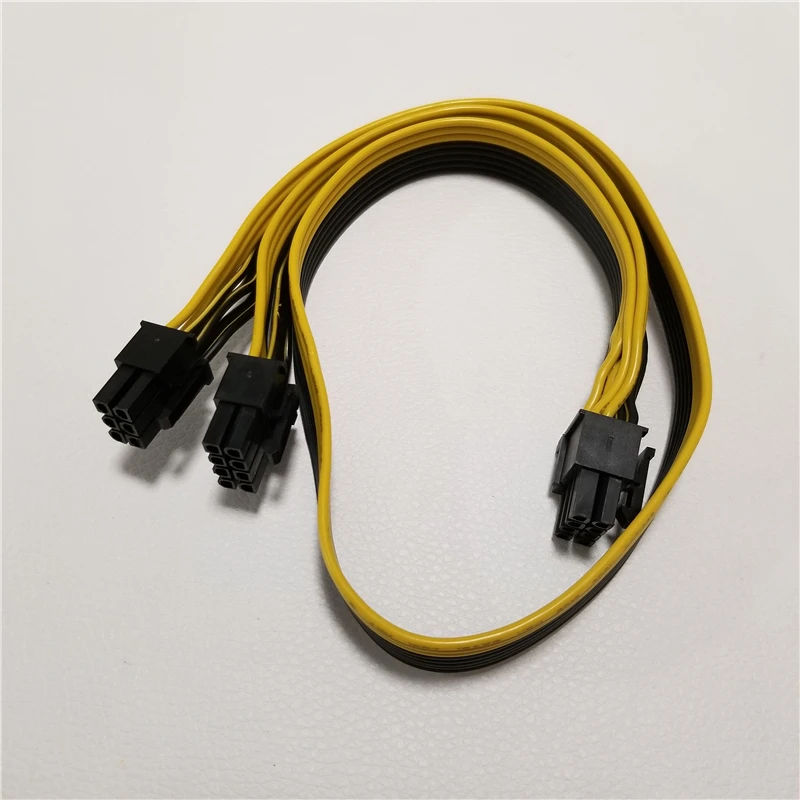 Модуль 6Pin к двойному PCI-E PCIe 8Pin ( 6 + 2Pin) силовой ленточный кабель 50 см для COOLER MASTER Dragon