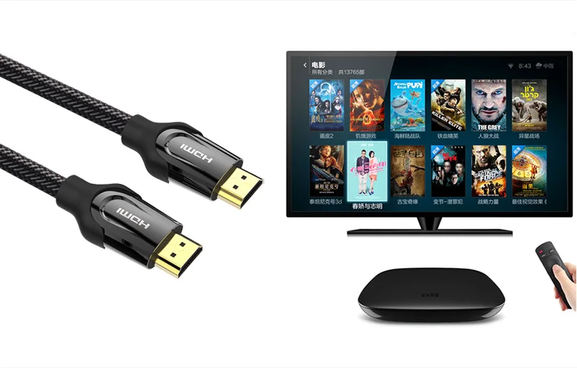 Vention Кабель HDMI 2.0 3 м 5 м HDMI к HDMI Plug 4 К 3D 60FPS Позолоченные кабель Для HD ТВ ЖК-дисплей ноутбука PS3 проектор компьютерный кабель