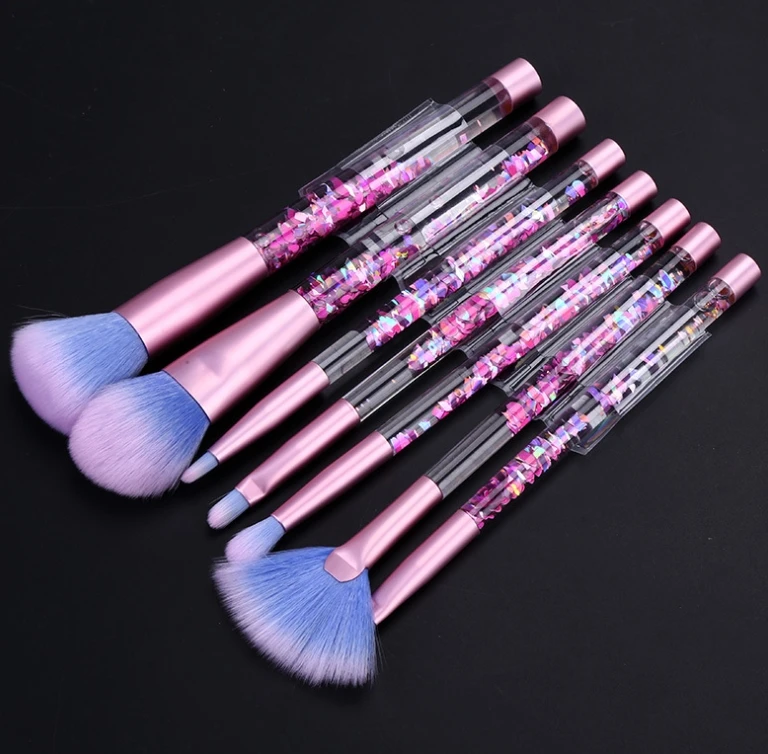 7 шт. наборы кистей для макияжа пудра косметические ресницы Хайлайтер глаз