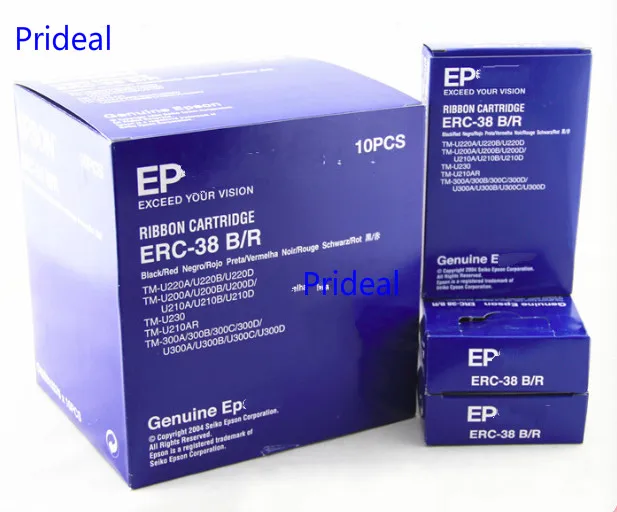 Новая Оригинальная лента для EP ERC-38B/R TM-U220D U220B U220PA U288B Pos принтера черная или