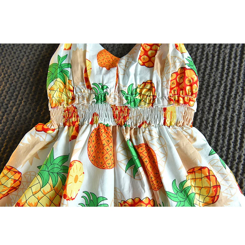 Платья для девочек LOVE DD &amp MM лето 2020 новое модное платье с лямкой на шее и принтом