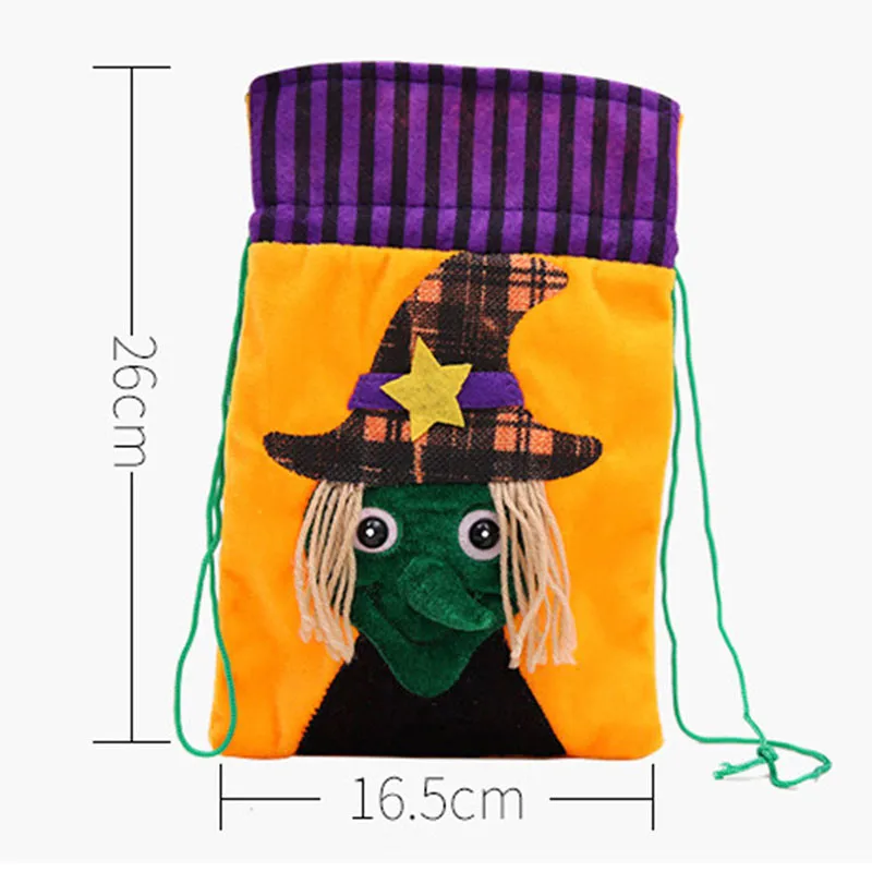 Хэллоуин конфеты сумки трюк или лечение смешной череп Pumkin Ghost Drawstring подарочная