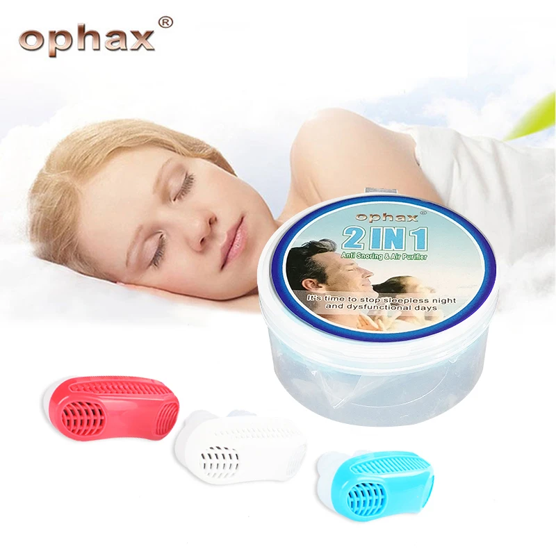 OPHAX Силиконовое устройство для остановки храпа Cpap апноэ сна Анти Храп вентиляции нос дыхательный аппарат носовой очиститель воздуха здоровье