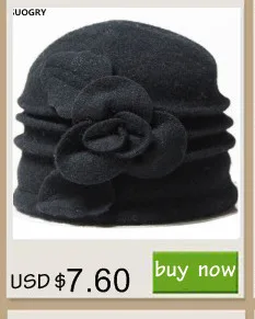 7 цветов; Новинка для мужчин и женщин среднего возраста Для женщин купол фетровая шляпка шерстяная шерстяная шляпа шляпы для мам Для осень-зима из плотной ткани с цветочной теплые широкополая шляпа Chapeau Femme