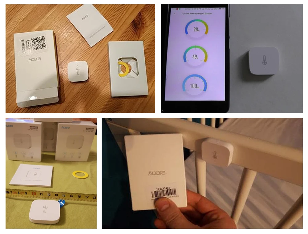 AQara Wifi беспроводной умный датчик температуры Hu mi dity ZigBee для Xiao mi умный дом mi jia mi приложение для дома