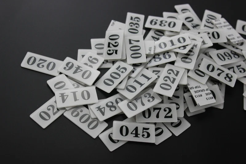 Акриловая табличка для стола клейкая с цифрами хранения шкафчик полка наклейка