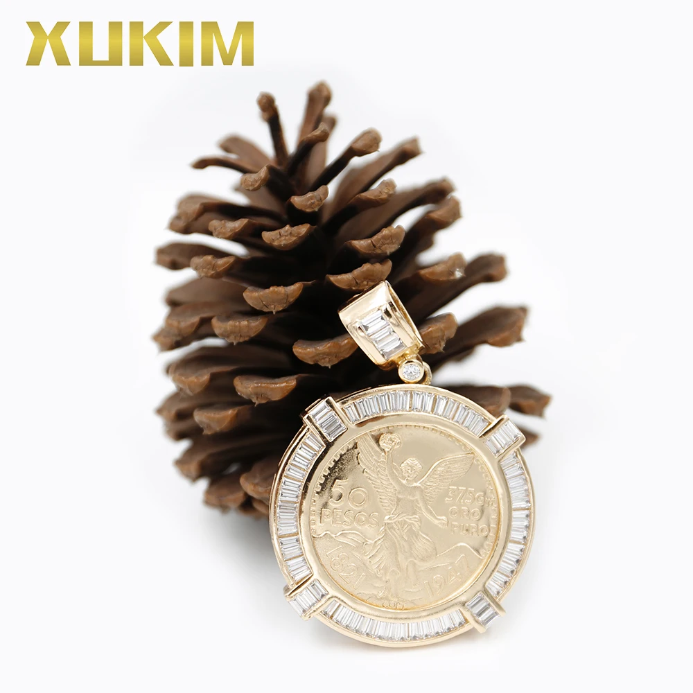 KCP02 Xukim ювелирные изделия мексиканские 50 Pesos оправа для Монеты Кулон на заказ магнит для монет