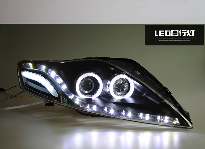 DY_L стильный головной фонарь для Ford Mondeo светодиодный фонарь Mondeo 2007-2012 DRL H7 D2H Hid опция Ангел глаз биксеноновый луч