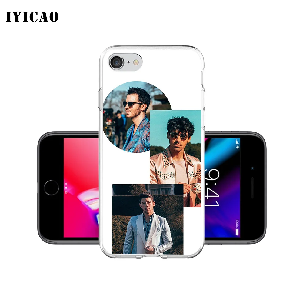 IYICAO Rock band Jonas Brothers Мягкий силиконовый чехол для телефона iPhone X XR XS MAX 6 6s 7 8 Plus 5 5S SE TPU |