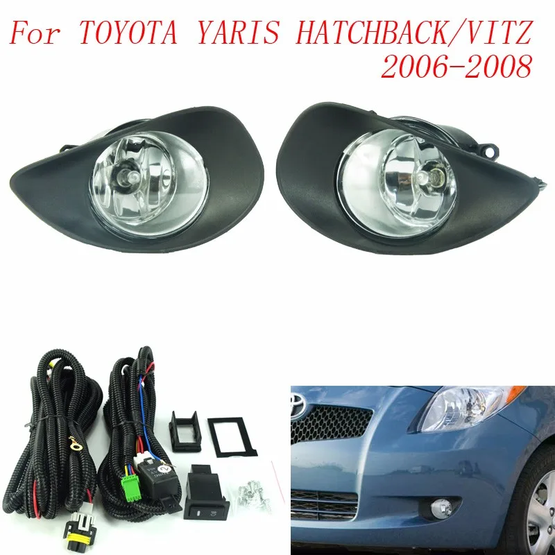 Туман светильник для TOYOTA YARIS хэтчбек/VITZ 2006-2008 противотуманные прозрачные линзы