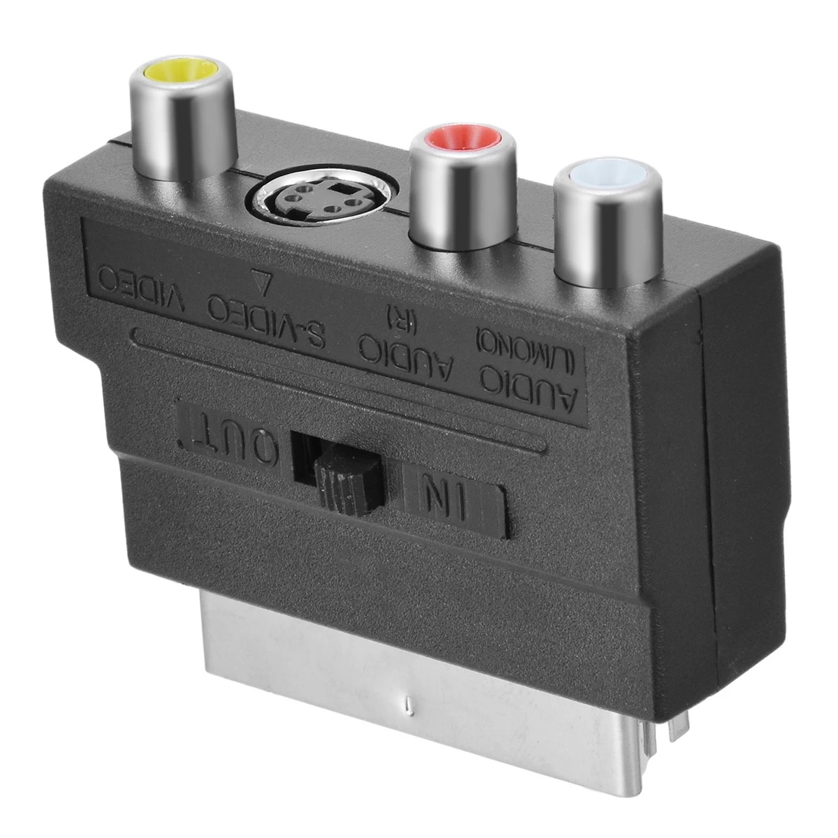 Адаптер Scart RGB для 3 RCA S Video композитный адаптер Phono конвертер AV TV Аудио видео