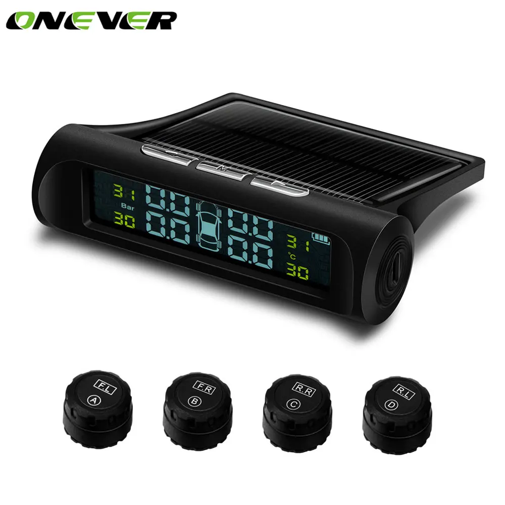 Беспроводной Солнечный Мощность шин Давление Мониторы ing Системы TPMS ЖК дисплей