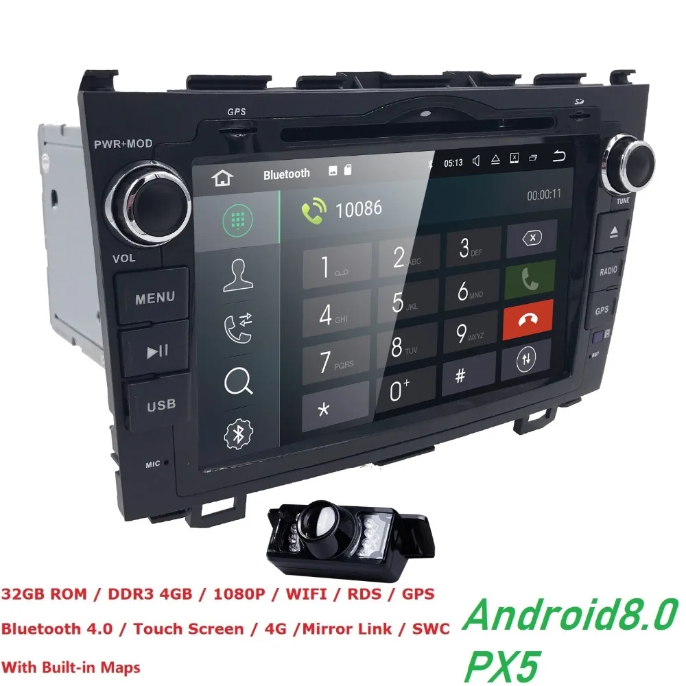 Hizpo Новый Android 8 0 дюймовый Восьмиядерный автомобильный dvd видео GPS для Honda CRV 2006 2011