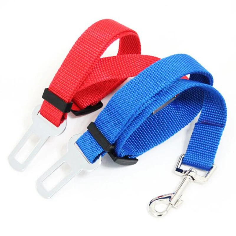 5 Colors Nylon Seat Belts for Small Dogs Solid Harness on Car Long Rope Keep Dog Safe Fashion Collars QYS002 | Дом и сад