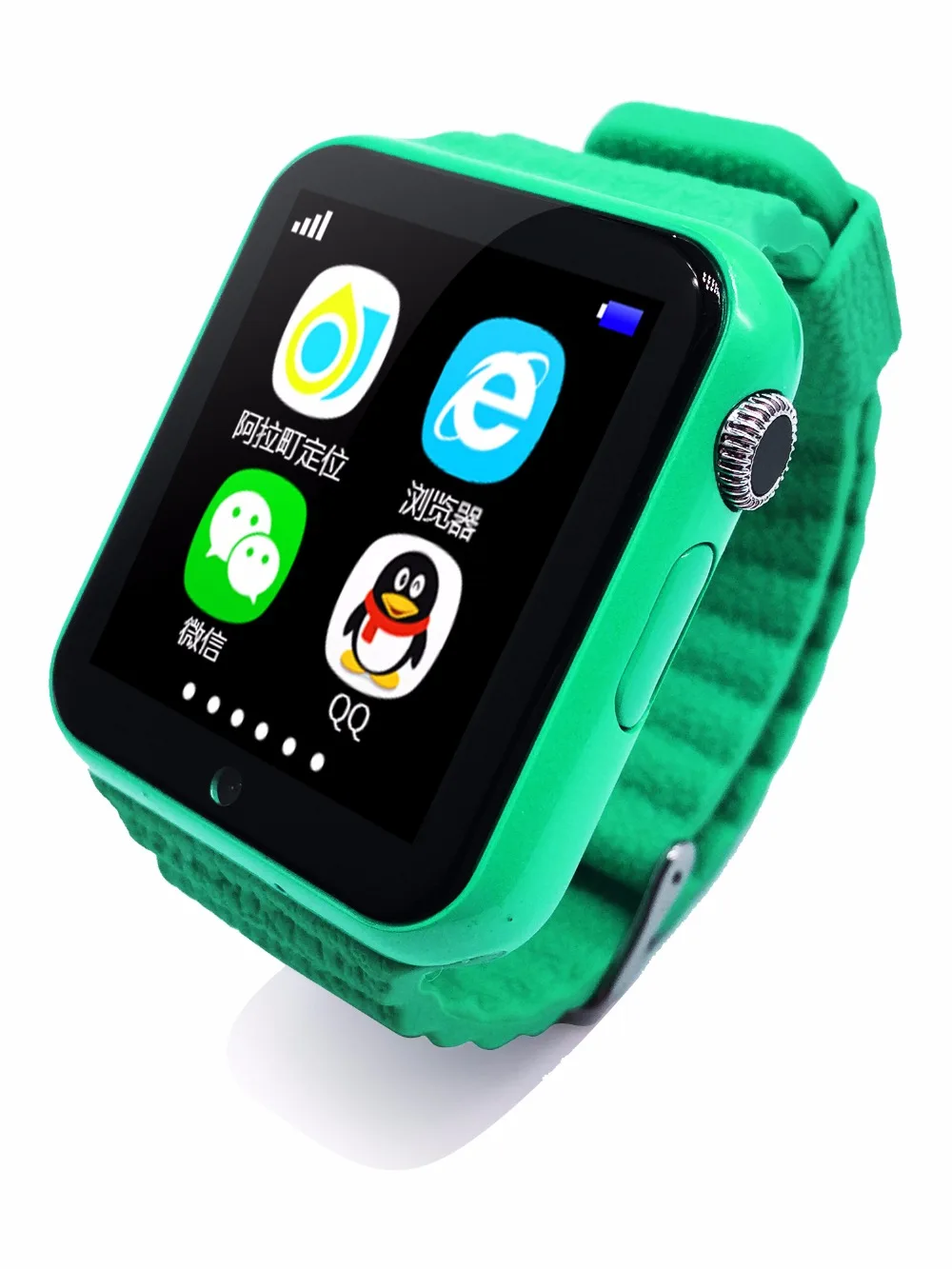Умные часы Smartch для детей GPS V7K 1 54 '' экран с камерой facebook SOS определение