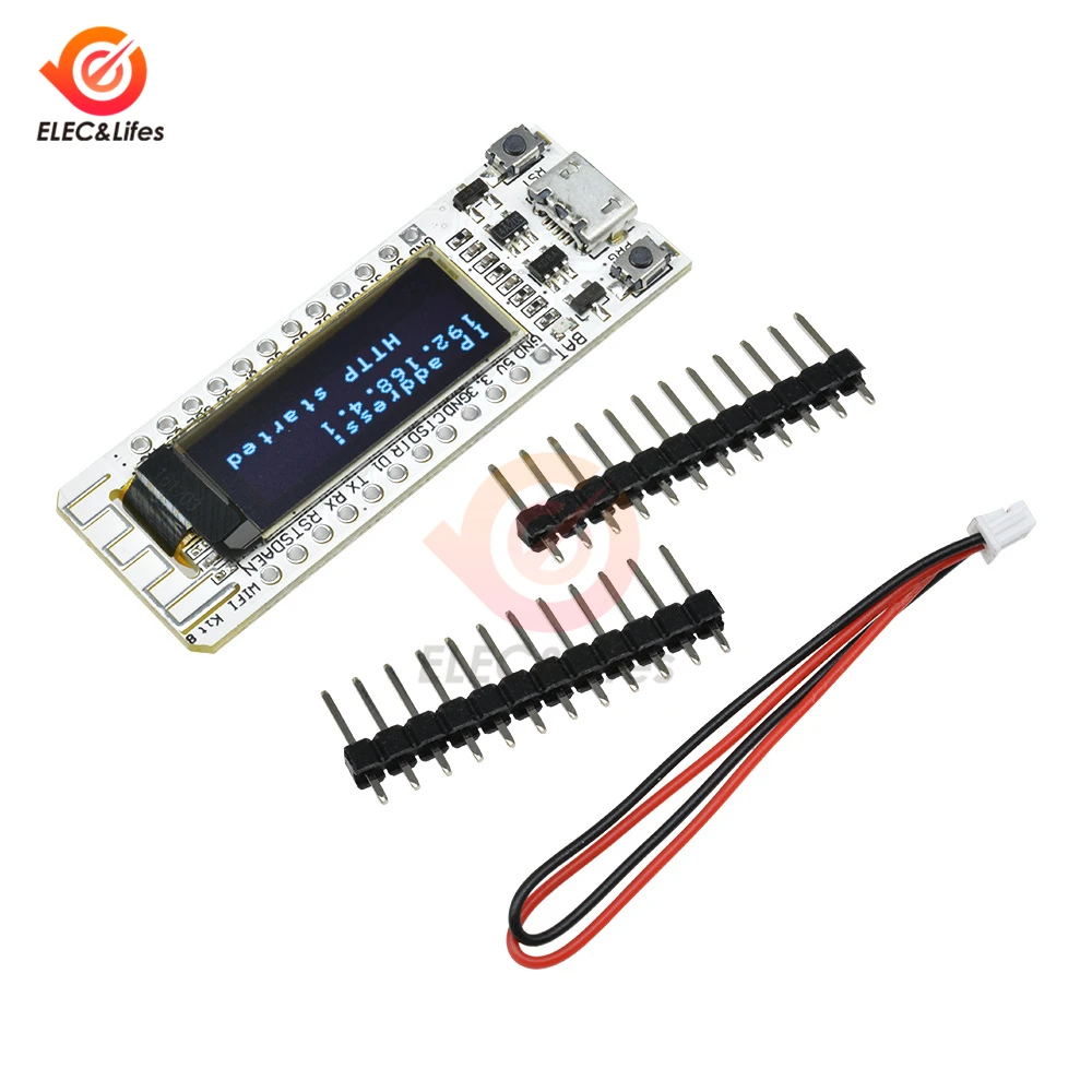 Плата для разработки 0 96 дюйма с синим OLED дисплеем CP2014 ESP8266 Wi Fi беспроводным