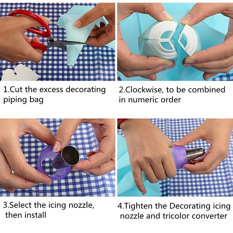 Муфта для украшения тортов 3 цвета | Дом и сад