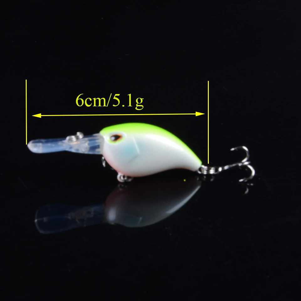 1 шт. 6 см/5 г Pesca жесткая рукоятка коленчатые приманки приманка для рыбалки воблые