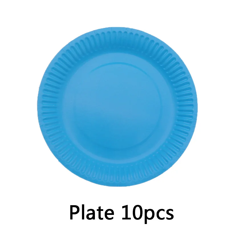 Plate10pcs 6 шт. коробка для попкорна розовый синий porpora вечерние принадлежности для дня рождения Рождество Свадьба украшения на Рамадан дети - Цвет: Plate10pcs