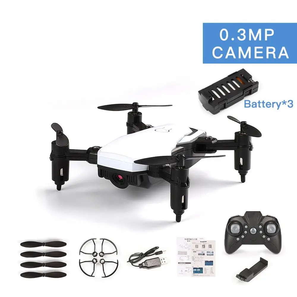 LF606 Квадрокоптер мини-Дрон с камерой 720P FPV Профессиональная HD Складная камера дроны высота удержания детей ChristmsToy - Цвет: 480P White 3 Battery