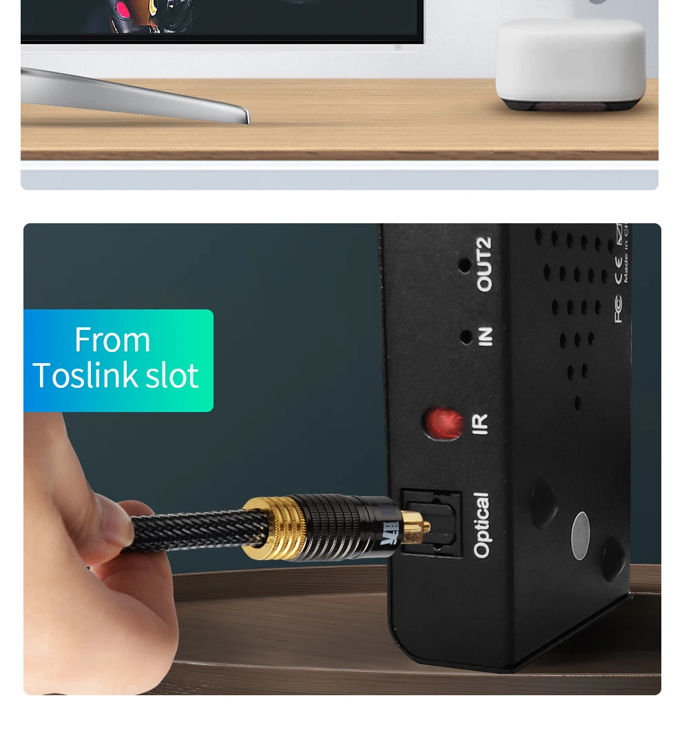 Unnlink HDMI 2,0 2 в 2 Выход HDMI переключатель сплиттер 2x2 оптический 3,5 мм HDCP2.2 4 k@ 60 Гц HDR+ 1080P приемник для ТВ проектора ps4 xbox