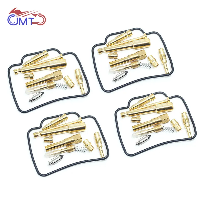 4 Sets Для Honda CB750 Seven Fifty RC42 1992-2008 Карбюратор Ремонтный комплект струйная игла Поплавковый игольчатый клапан прокладка уплотнительное кольцо Набор для восстановления - Цвет: 4 Sets