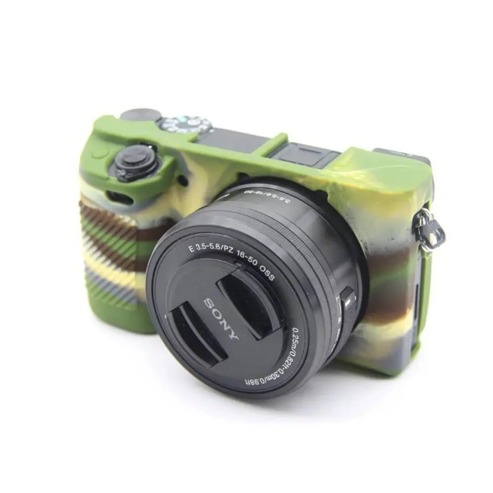 Силиконовая кожа брони Камера чехол Корпус чехол протектор для sony A6000 A6300 A6400 цифровой Камера ILCE-6000 ILCE-6300 ILCE-6400