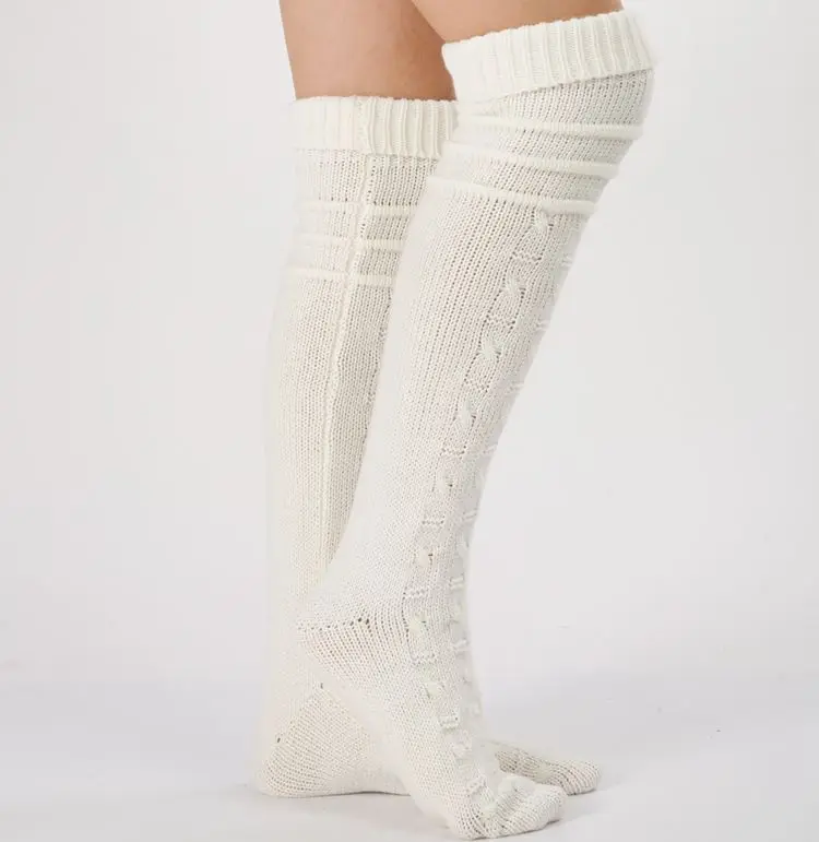 Гетры Длинные теплые гетры сапоги чулки эластичные зимние женские до бедра