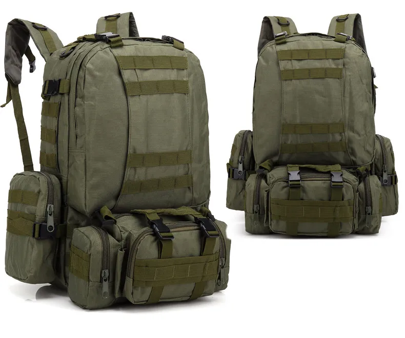 Army green 600D уличный рюкзак, тактический военный рюкзак, нейлоновый рюкзак для альпинизма, походов, походов - Цвет: Army green