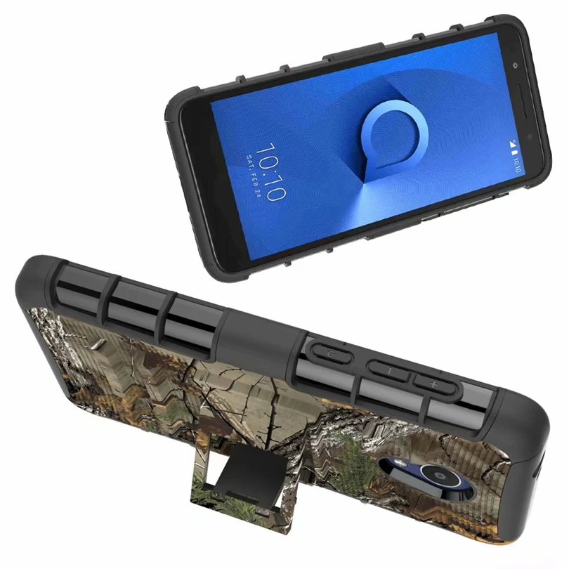 For Alcatel XL Evolve Case Hybrid Heavy Duty 3 in 1 Military Camo Hard Shockproof Belt Clip Stand Cover | Мобильные телефоны и