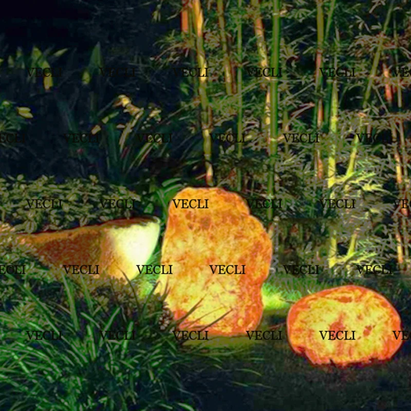 Vecli газонное ландшафтное освещение большой люминесцентный камень декоративный