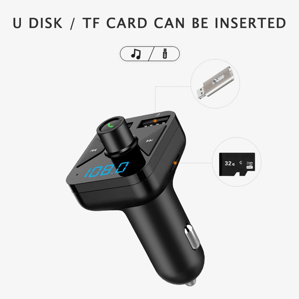 QC3.0 Быстрая зарядка 3.4A двойной Переходник USB для зарядки в машине светодиодный