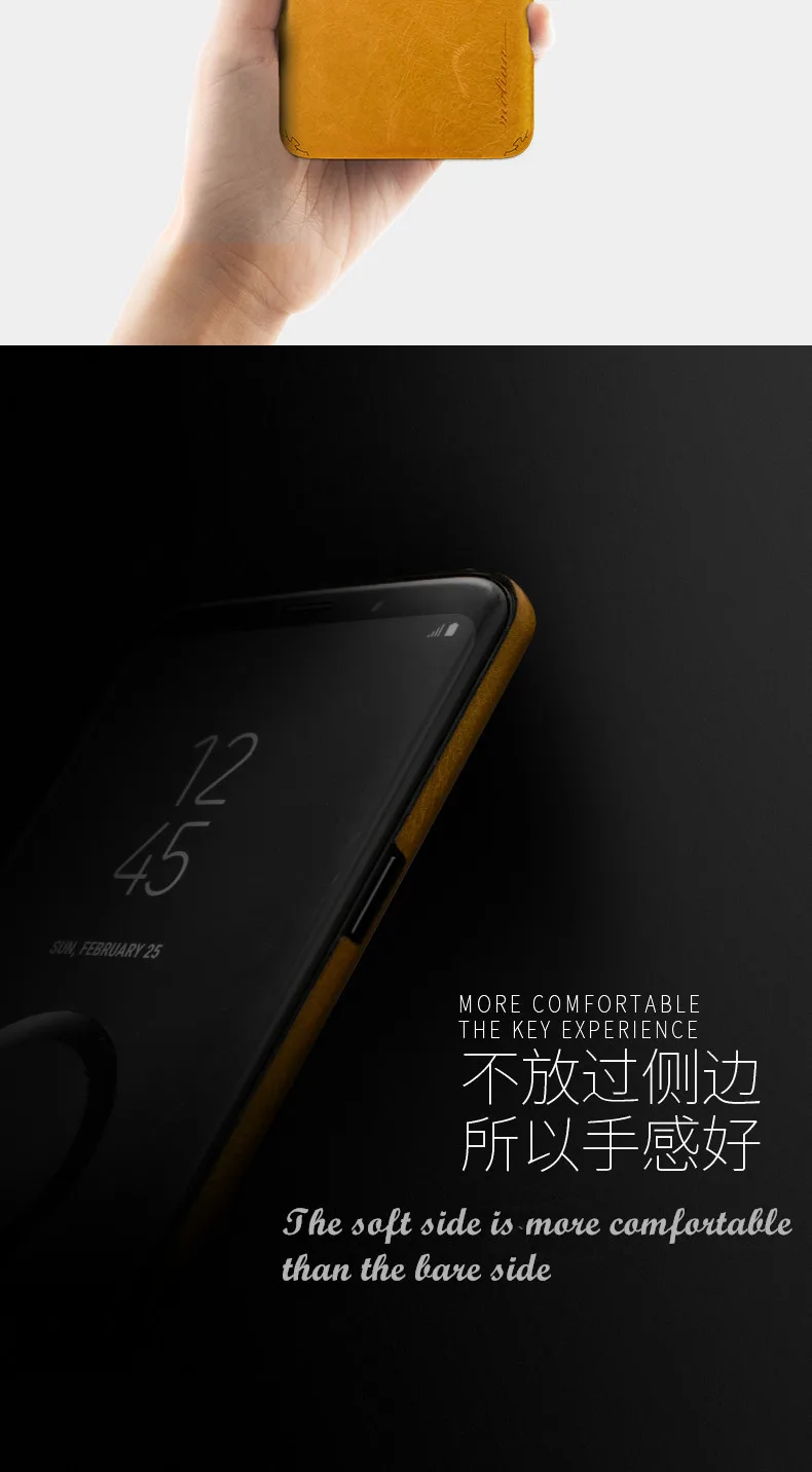 Для samsung galaxy s9 роскошный чехол из натуральной кожи. Вставка 360 градусов полностью кожаный чехол для телефона для samsung galaxy s9/s9 plus