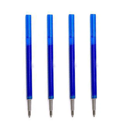 4Pcs blue Refill 4 шт./компл. Радуга стираемая ручка моющиеся ручка 0,5 мм синий/черный Пресс гелевая ручка для девочек и мальчиков школьные канцелярские принадлежности - Цвет: 4Pcs blue Refill